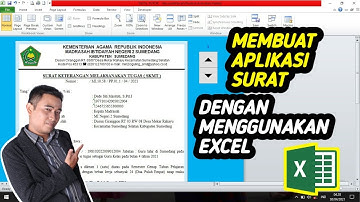 CARA MEMBUAT APLIKASI SURAT DI MS. EXCEL