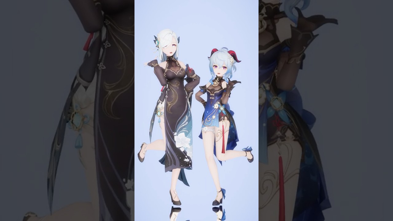 【原神MMD】Bo Peep Bo Peep/甘雨×申鶴 #shorts