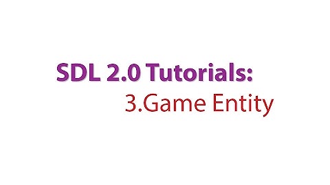 SDL 2.0 Tutorials: 3.Creating a Base Class for our Game Objects
