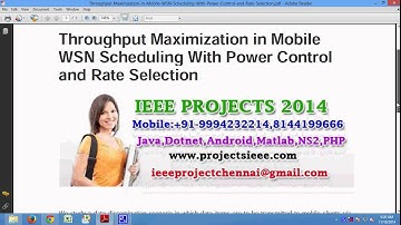 Throughput Maximization in Mobile WSN Scheduling With Power Control and Rate Selection