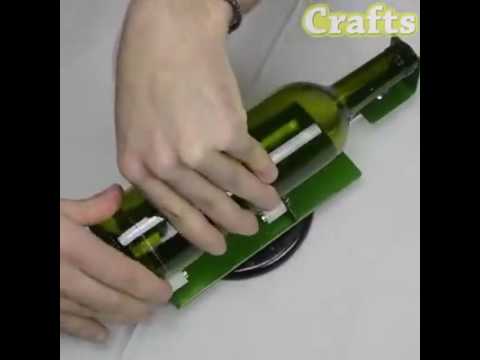 Making crafts from glass bottles Membuat  kerajinan  dari  