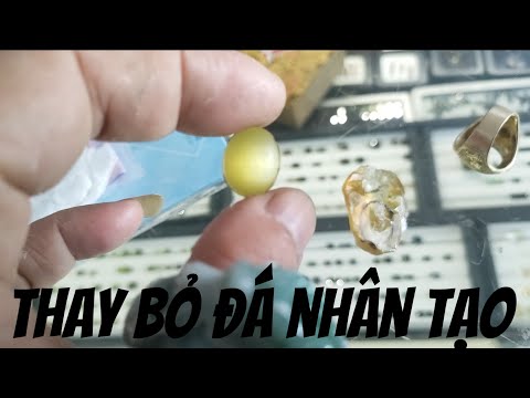 Video Nhẫn Mỹ thay đá Citrine thiên nhiên . - youtube