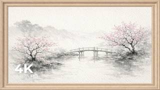 4K Cherry Blossom Bridge Landscape 🌸🌉 | Ultra HD Peaceful Nature TV Wallpaper screenshot 4