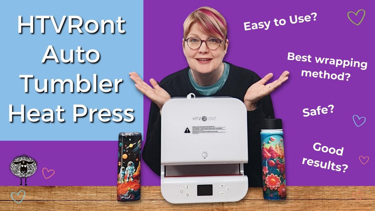How to Use the HTVRont Auto Tumbler Heat Press - Conquer Your Cricut, Cameo  & ScanNCut Confusion!