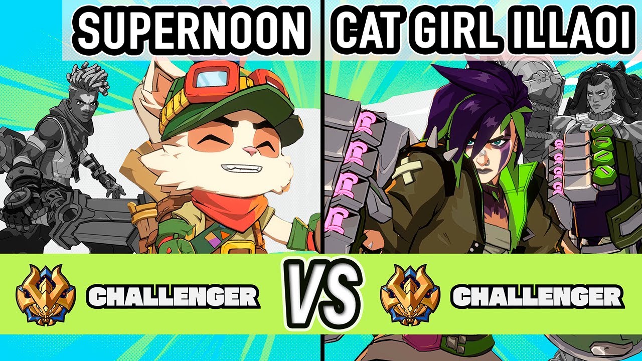 2XKO ▰ Supernoon (Teemo / Ekko) vs Cat Girl Illaoi (Vi / Illaoi) ▰ High Level Gameplay