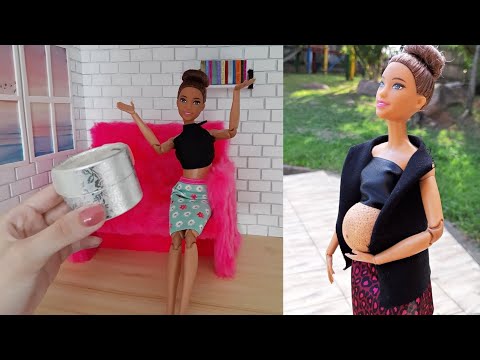 CHALLENGE: Making a pregnant belly for Barbies. Easy tutorial!
