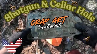 Shotgun and Cellar Hole - Relic Hunting Maine - Crap Art