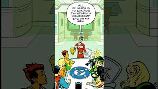 Rubber Duke is dying and everyone thinks he's joking............ #comics #justiceleague #dccomics