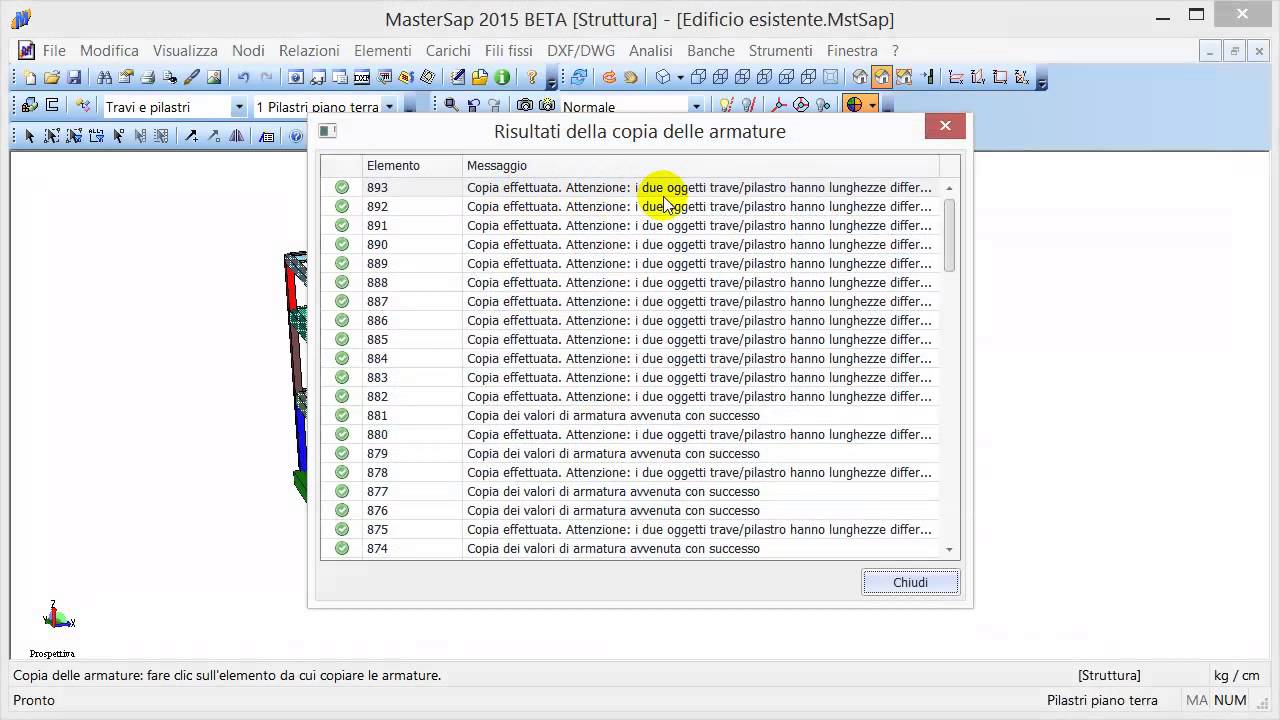La copia delle armature assegnate