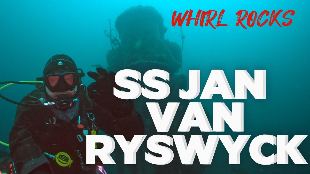 The shipwreck of the Jan Van Ryswyck. Whirl Rocks. Farne Islands Dive site.