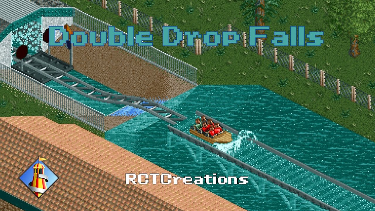 Double Drop Falls - Premier Liquid Coaster (OpenRCT2)