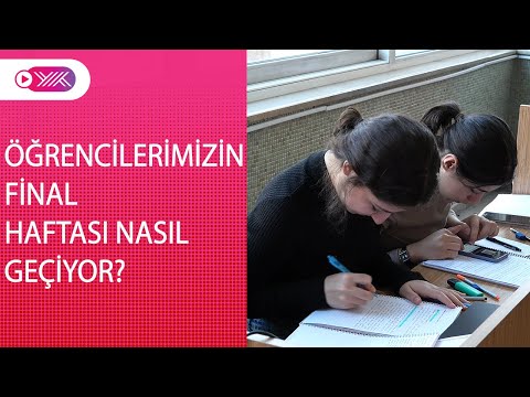 Üniversite öğrencilerimiz, final haftasına nasıl hazırlandıklarını anlattı