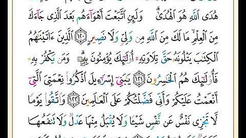 الصفحة رقم ( 19 ) من ختمة مصحف التجويد برواية حفص بصوت القارئ محمد حبش