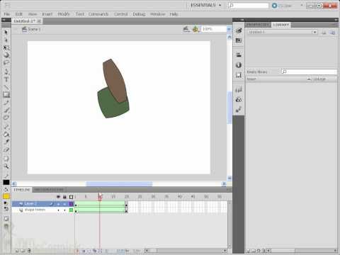 Learning Adobe Flash - Part 7 Animated Shape Tweens