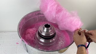 I BOUGHT A PROFESSIONAL COTTON CANDY MACHINE AND TESTED IT! (Giant cotton candy) screenshot 3