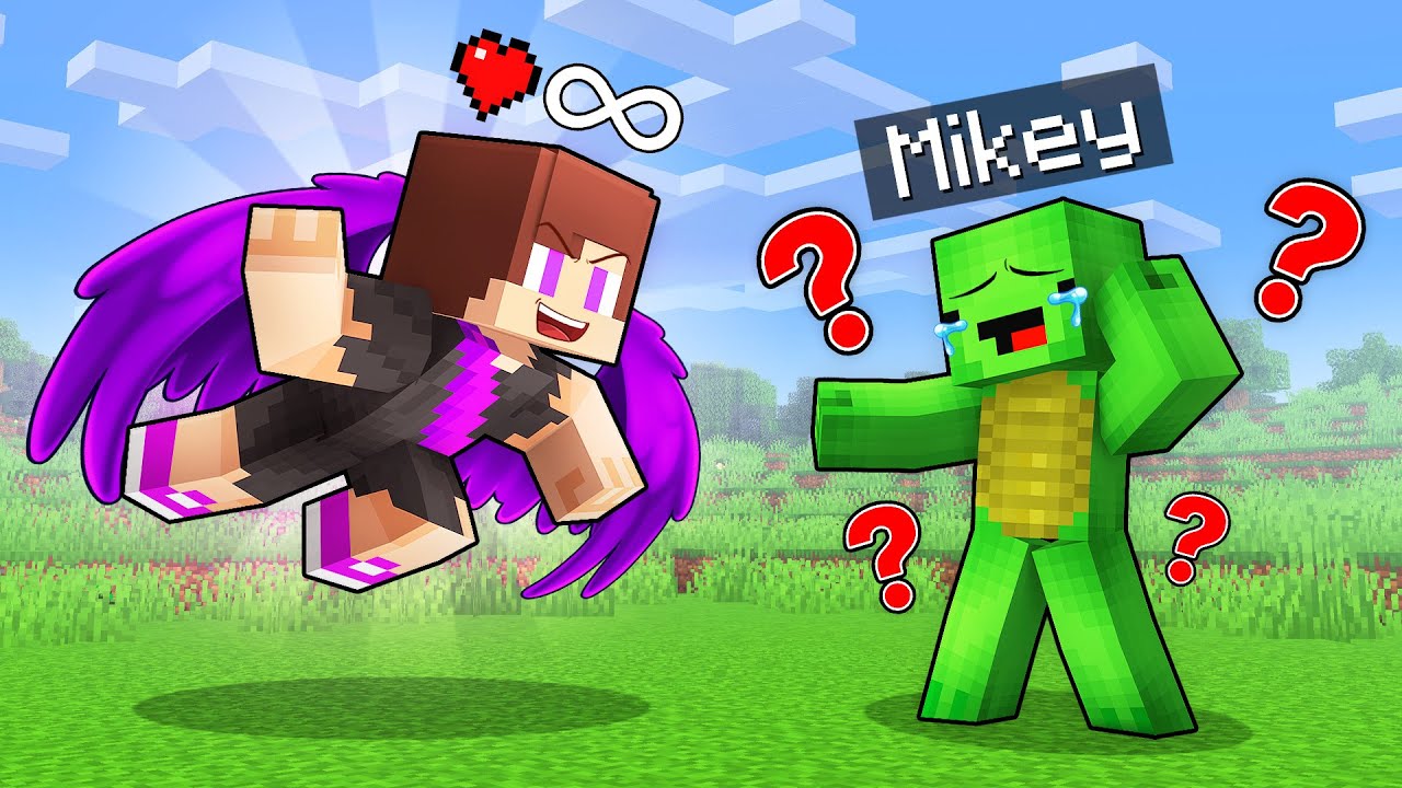 JJ Became DARK ANGEL and TROLL Mikey in Minecraft - Maizen