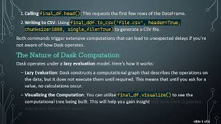 Famous Solving the Slow CSV Writing Issue After Merging Dask DataFrames Profile