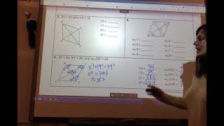 Geometry unit 7; rhombus and square