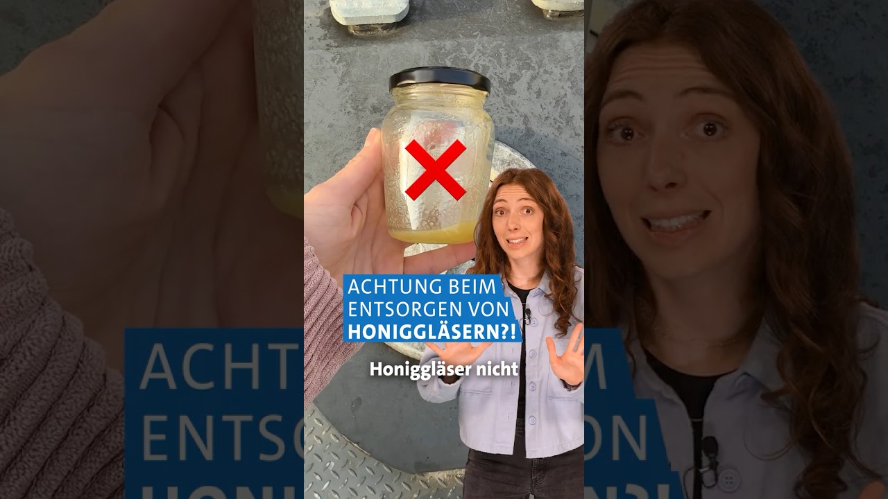 Darum solltet ihr Honiggläser anders entsorgen als Marmeladengläser! ⚠️🍯 | ARD Marktcheck #shorts