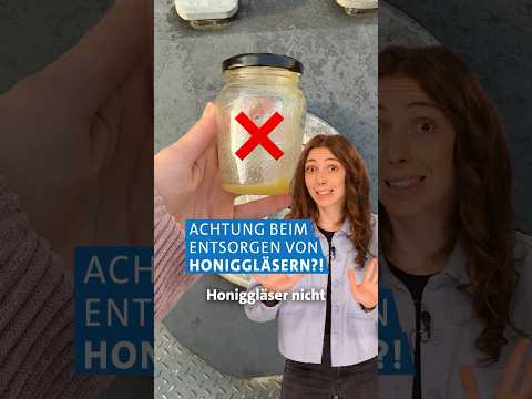 Darum solltet ihr Honiggläser anders entsorgen als Marmeladengläser! ⚠️🍯 | ARD Marktcheck #shorts