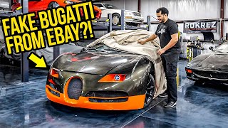 I Bought A FAKE Bugatti Veyron On Ebay (And It's WORSE Than You Think) видео