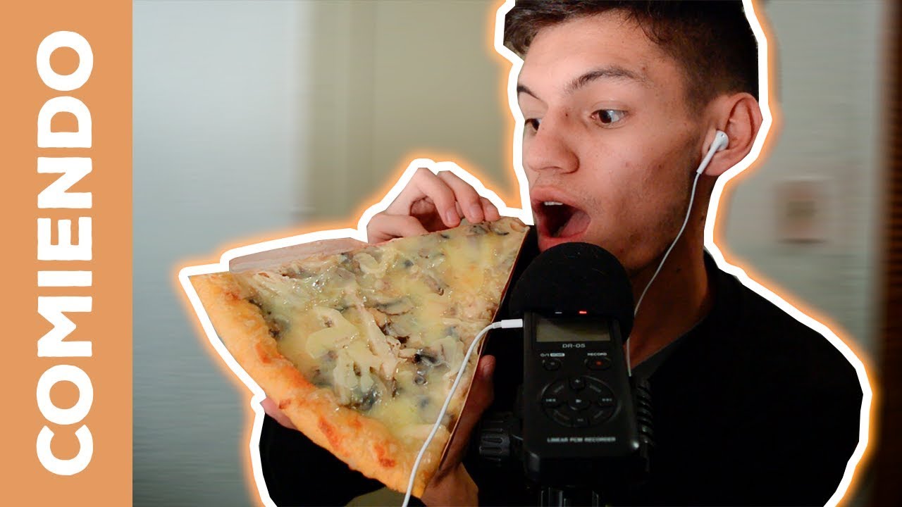 ASMR COMIENDO UNA PIZZA - eating asmr (Mol)