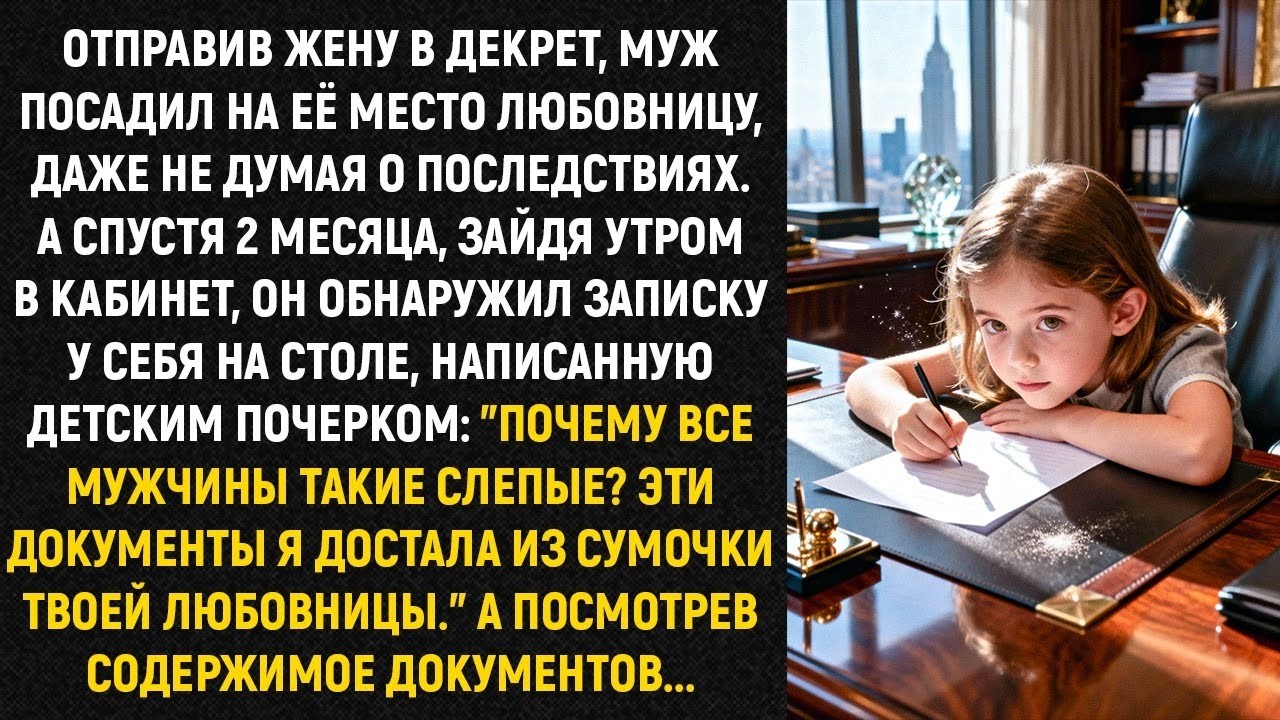 Отправив жену в декрет, муж посадил на её место любовницу, даже не думая о последствиях