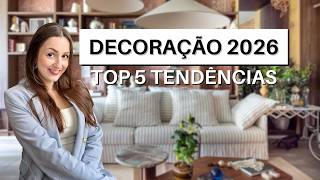 5 TENDÊNCIAS DE DECORAÇÃO DE INTERIORES PARA 2026 que você precisa conhecer