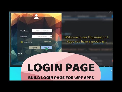 Build a login page from scratch using WPF|MVVM