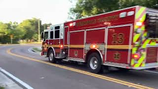 seminole county fire department engine 13 responding