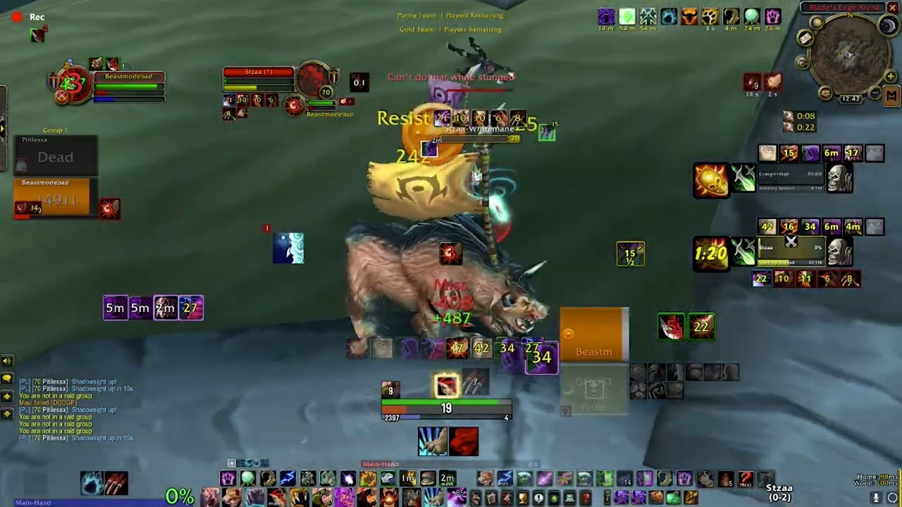 Feral/Disc 2v2 TBC arena, 1900 ish rating s3