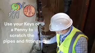 How to check your water lines if they are lead.