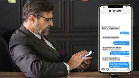 Phone XS Max Messaging - After Effects Template