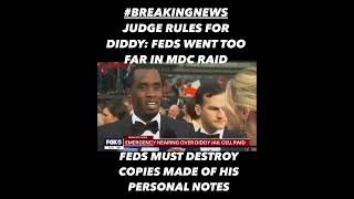 Judge In Diddy's Case Orders Prosecutors To Destroy Copies Of Notes Obtained After Jail Cell Raid