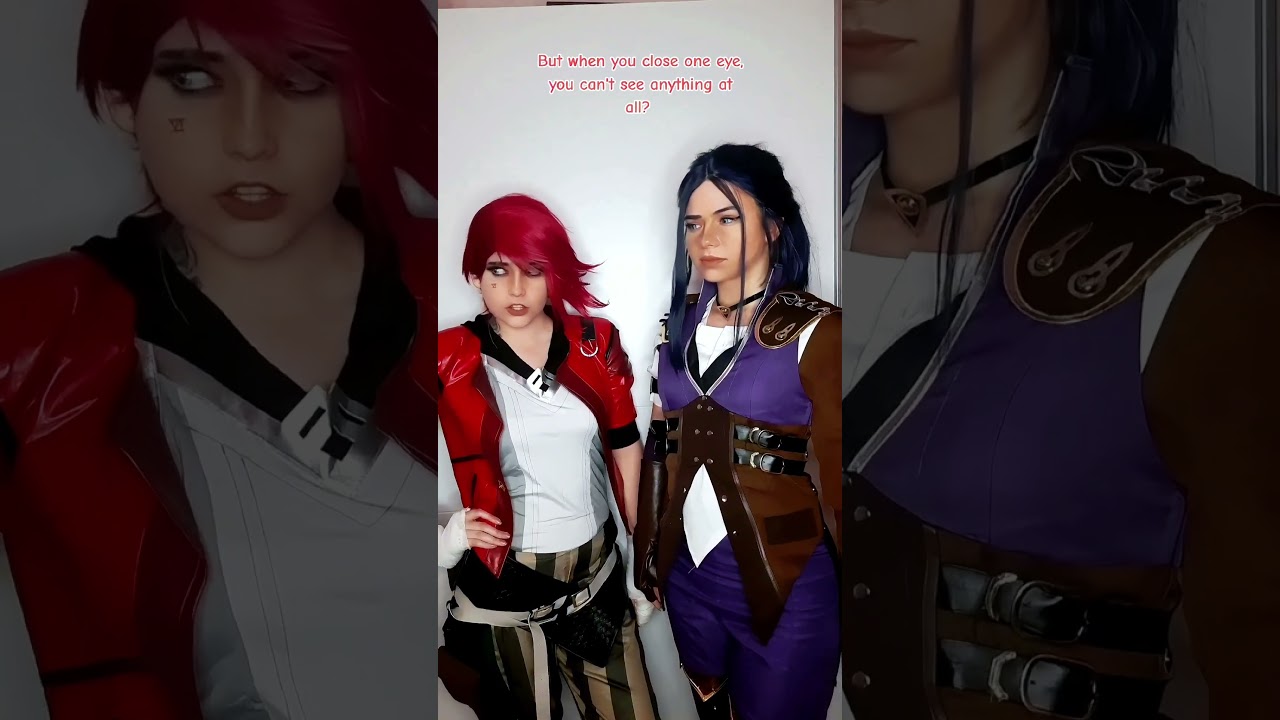 Did you just wink? | Caitlyn Kiramman and Vi (@witchera_) #cosplay CaitVi | Arcane