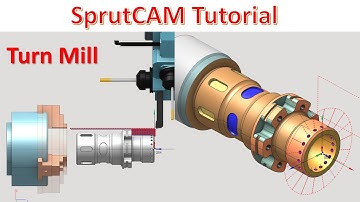 SprutCAM Tutorial #39 | SprutCAM Turn Mill Toolpath Machining
