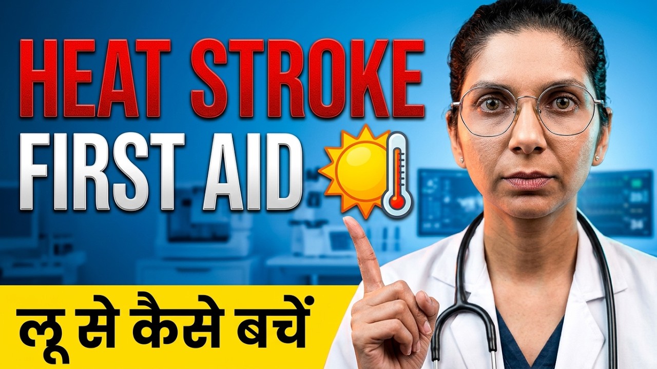 🔥Heat Stroke - First Aid 🚑 | Dr. Richa Tiwari (video lesson)
