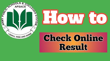 How to check result online from APSACS website | APMS.pk