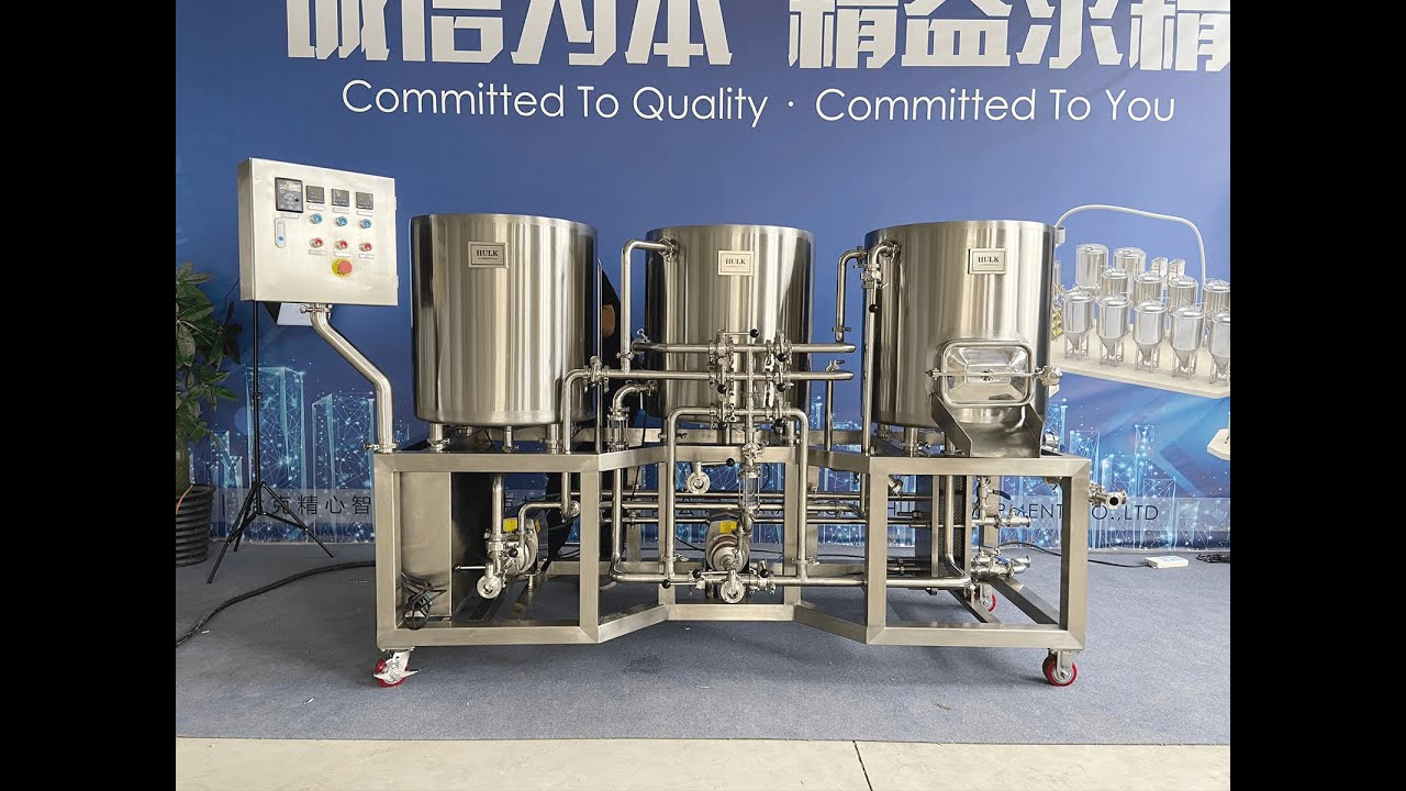 HULK - Homemade DIY 100L 3 Vessel micro beer brewing equipment