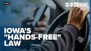Put your phone down when driving, or you could lose your license in Iowa