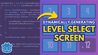 Making a Dynamically Generated Level Select Screen in Godot in 4 Days - Technical Devlog