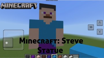 Minecraft tutorial: How to make a Steve statue ( Explorer Steve), Minecraft pixel art.