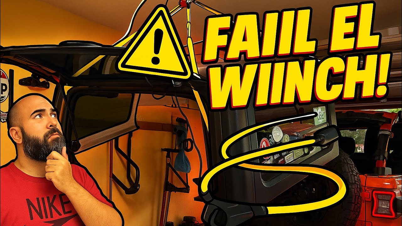 ⚠️ ¡ERROR con el WINCH! ¿Por qué fue tan complicado sacar el techo del Jeep?