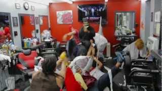 Harlem Shake Razor Kingz Barber Shop & @Bonchevip1 Present The Harlem Shake Barbershop Style