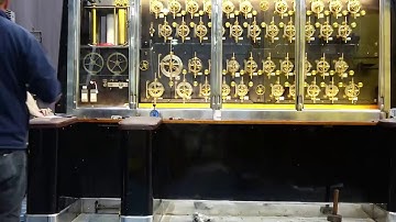 The Doodson-Lege tidal prediction machine being put back together