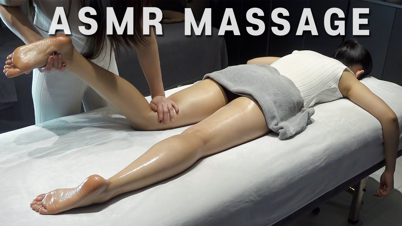 무겁고 피곤했던 다리가 가벼워지는 하체오일 ASMR