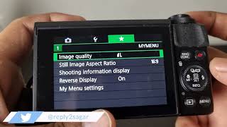 Aspect ratio setting in Canon G7X Mark II