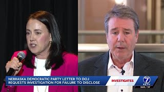 Nebraska Democratic Party letter to DOJ requests investigation for failure to disclose
