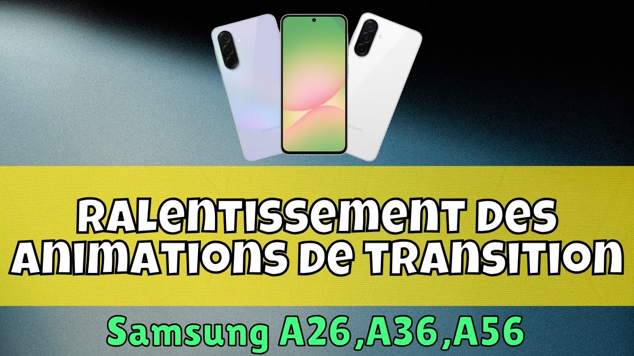 Comment désactiver le ralentissement des animations de transition sur