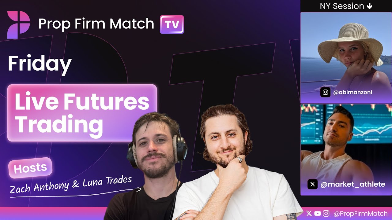 PCE News Friday! | LIVE Futures Trading | NY Session w/ Zarb | Prop Firm Match TV